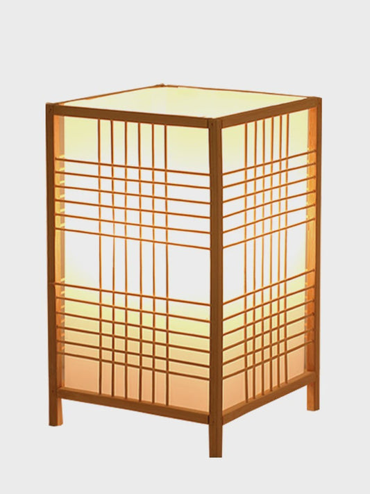 Japanse Bamboe Boeklamp - Minimalistische Sfeerverlichting voor Bureau en Nachtkastje