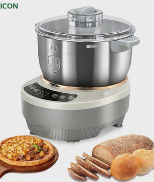 7L RVS Deegmixer met Rijsmogelijkheid - Krachtige Deegkneder voor Brood & Pizza