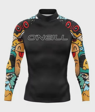 Heren Rashguard Lange Mouw - UV Bescherming Zomer T-shirt voor Surfen, Duiken & Strand