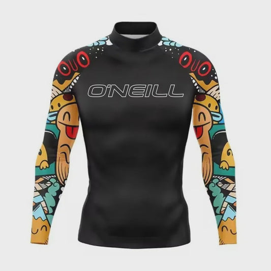 Heren Rashguard Lange Mouw - UV Bescherming Zomer T-shirt voor Surfen, Duiken & Strand