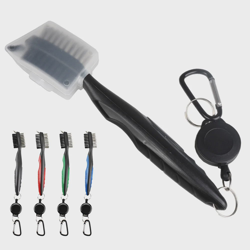 Golfclub Borstel & Groove Cleaner met Intrekbare Karabijnhaak