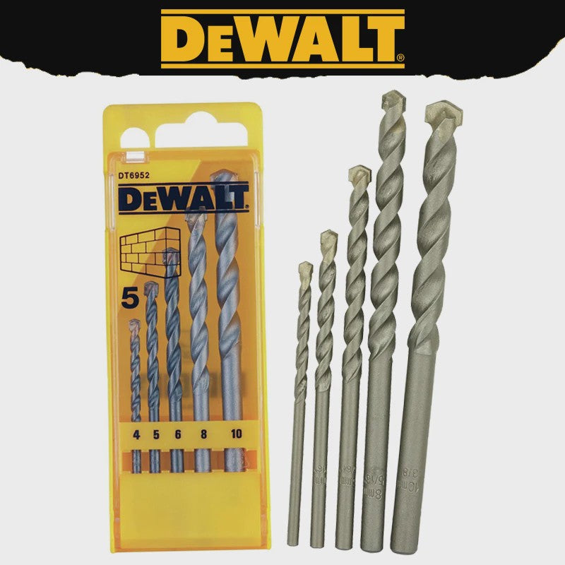 DeWalt DT6952 Steenboor Set 5-delig | Maten 4, 5, 6, 8, 10 mm | Duurzaam & Multifunctioneel