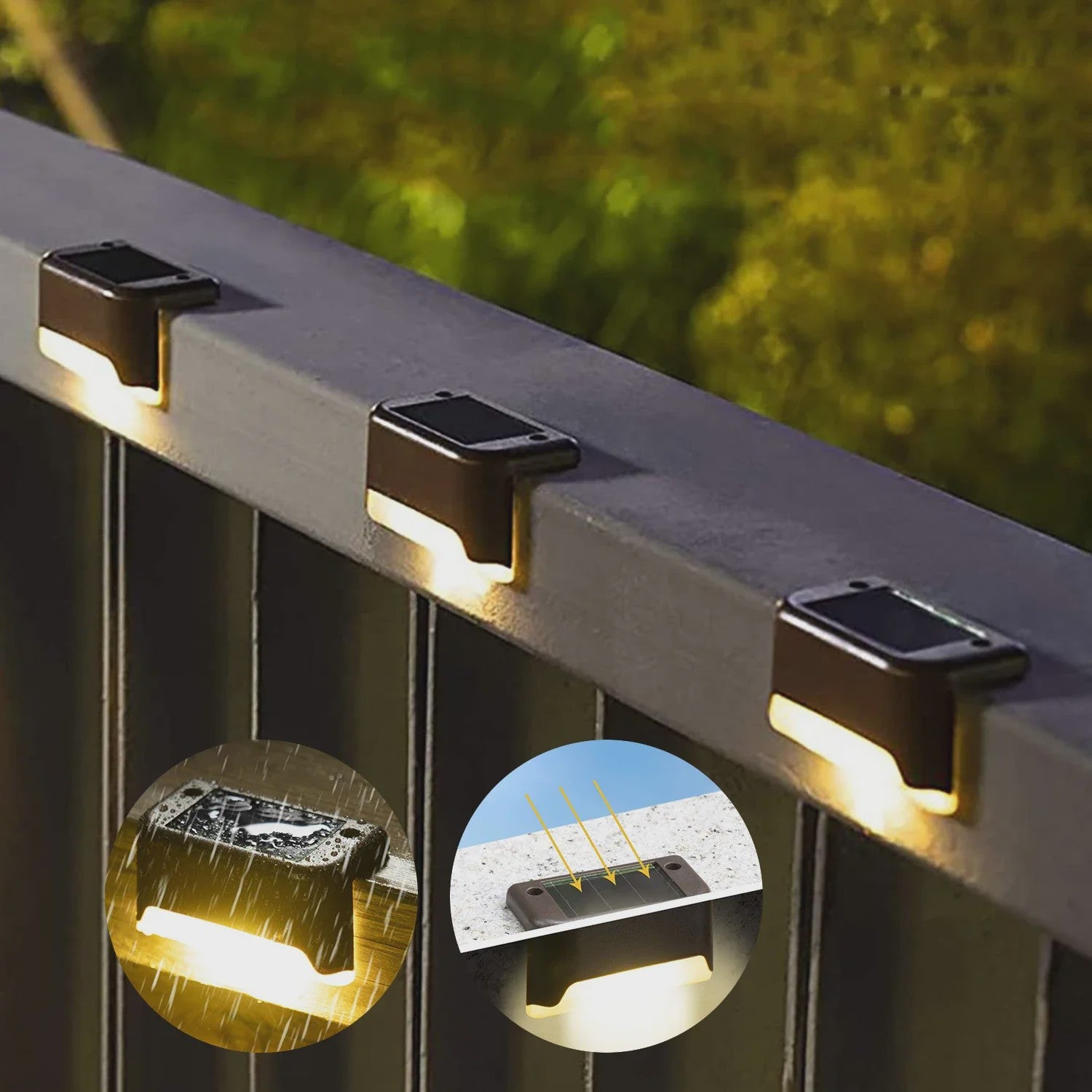Solar LED Verlichting voor Buiten - Waterdichte Tuinlampen voor Trappen, Terras & Dek