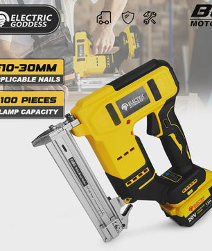 Draadloze Elektrische Tacker 10-30mm met Verstelbare Diepte - Compatibel met Dewalt 20V Accu