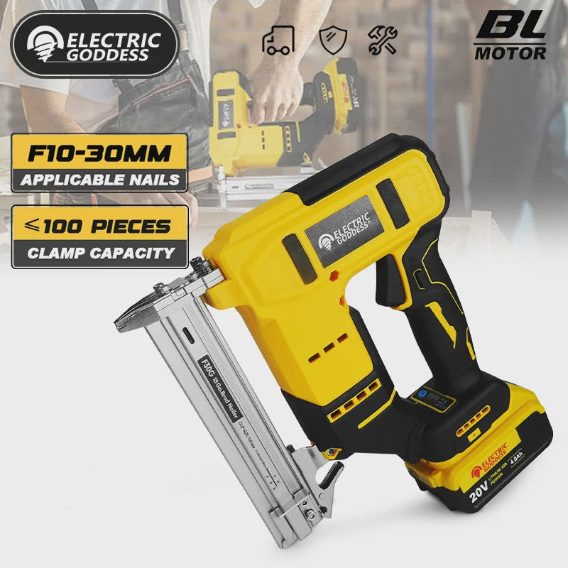 Draadloze Elektrische Tacker 10-30mm met Verstelbare Diepte - Compatibel met Dewalt 20V Accu