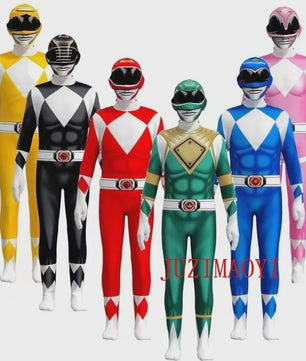 Volwassen Samurai Sentai Shinkenger Ranger Kostuum - Jumpsuit Cosplay voor Feestjes & Halloween