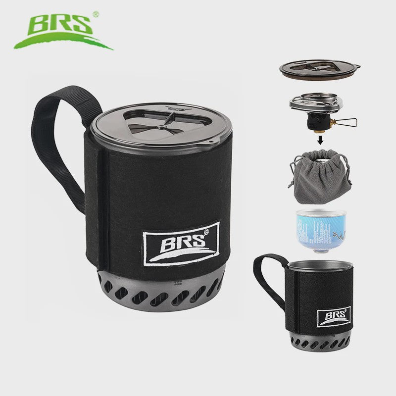 BRS 61 Compact Kampeer Kook Systeem met Warmtecollector