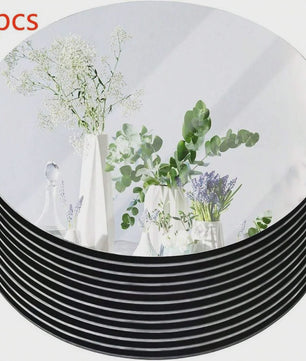 Set van 6 Ronde Acryl Spiegel Schijven - Decoratieve Tafel & Wanddecoratie