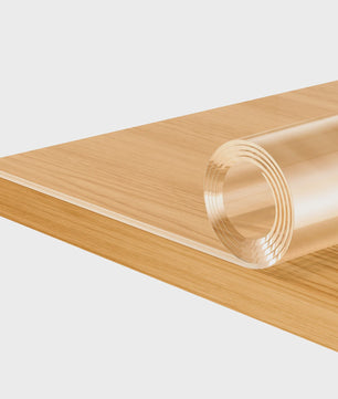 WOLTU Kristalhelder Transparant Tafelzeil 2mm Dik - Waterdichte Beschermhoes voor Eettafel & Bureau