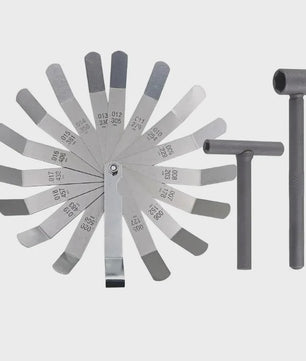 Motorfiets Klepstelgereedschap Set met 16-Blads Voelermaat & T-Sleutels