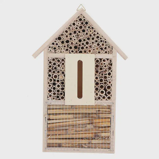 Houten Insectenhotel en Bijenhotel voor Tuin - Decoratief Buitenverblijf