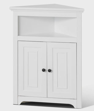 Stijlvolle Hoekopbergkast met Planken - Ideaal voor Woonkamer, Keuken of Badkamer