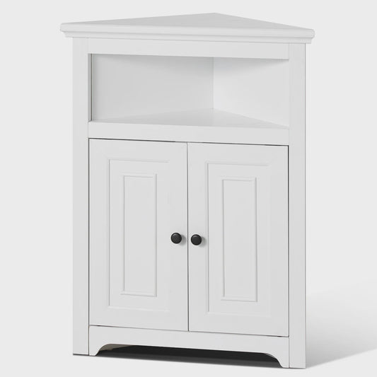 Stijlvolle Hoekopbergkast met Planken - Ideaal voor Woonkamer, Keuken of Badkamer
