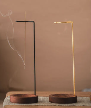 Stijlvolle Houten Wierookhouder met Anti-As Ontwerp