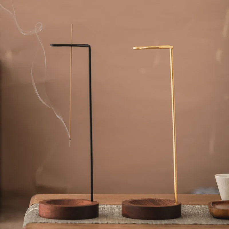 Stijlvolle Houten Wierookhouder met Anti-As Ontwerp