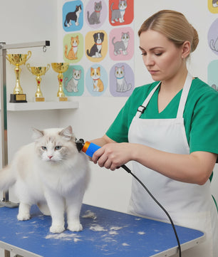 Professionele Hond & Kat Trimmer - Laag Geluidsniveau, Variabele Snelheid, Keramisch Mes