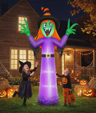 Opblaasbare Halloween Heks 360cm - Grote Tuindecoratie met Verlichting