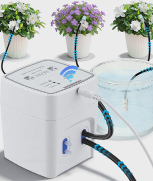 WiFi Automatic Irrigation System With Double Pump DIY Drip Irrigation Set Controlled Via App, Garden Watering System For Balcony