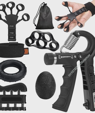 Complete Handtrainer Set: 5-60kg Verstelbare Hand Gripper, Vingerstrekker & Polstrainer