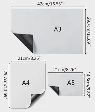 Magnetische Whiteboard Sticker - Zacht, Uitwisbaar Memo Bord voor Koelkast, Kantoor & Leren