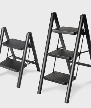 Robuuste Opvouwbare Keukenladder - 150 kg Draagvermogen, Antislip, Compact & Veilig