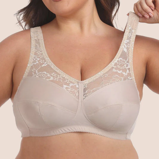 Comfortabele Minimizer Beugel BH met Kant - Volle Cup & Brede Afneembare Bandjes