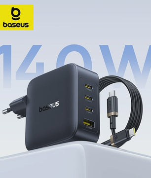 Baseus 140W GaN Snellader - Krachtige PD USB-C Oplader voor Laptop, Tablet & Smartphone