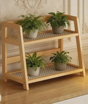 2-Laags Bamboe Opbergrek - Stijlvolle Organizer voor Keuken, Tafel & Appartement