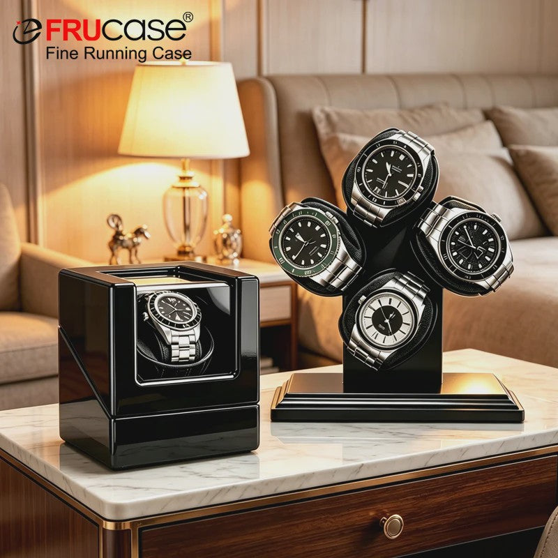 FRUCASE Automatische Horloge Winder Box - Houd uw Automatische Horloges Altijd op Tijd