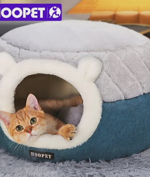 Zachte Pluche Kattenmand & Hondenhok - Warm Winter Nest voor Puppy's en Kittens