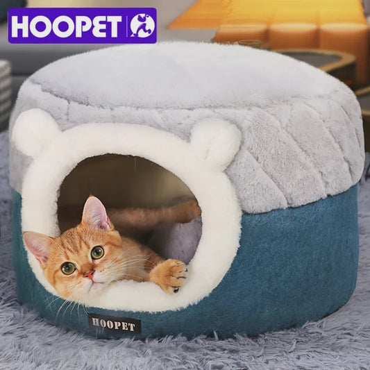 Zachte Pluche Kattenmand & Hondenhok - Warm Winter Nest voor Puppy's en Kittens