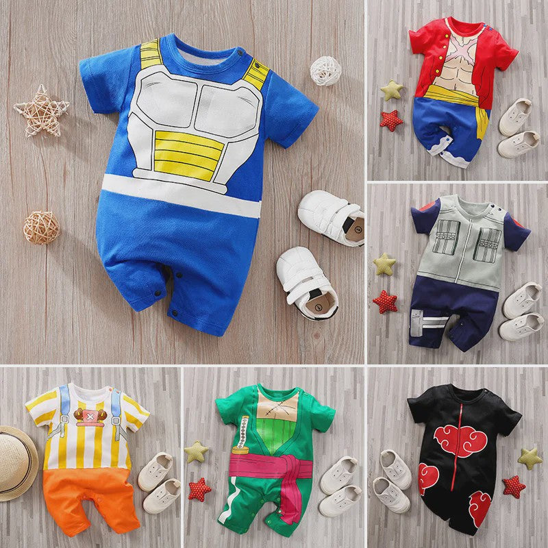 Baby Jumpsuit met Anime Print - Katoen - Zomerkleding 0-18 Maanden