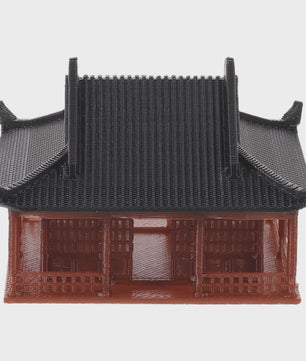 Miniatuur Zen Paviljoen Decoratie - Chinese Tempel Beeldje voor Tuin & Huis