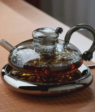 Luxe Glazen Theepot Set - Britse Stijl, Hittebestendig & Gezond