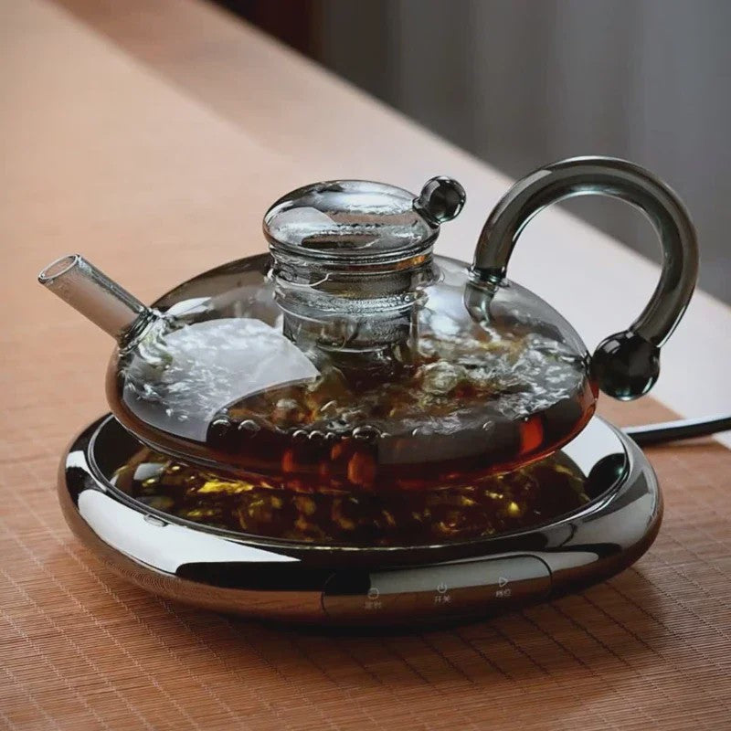 Luxe Glazen Theepot Set - Britse Stijl, Hittebestendig & Gezond