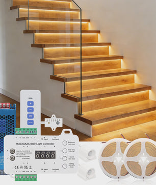 Slimme LED Trappenverlichting Kit met PIR Bewegingssensor - COB LED Strips voor 16/20 treden