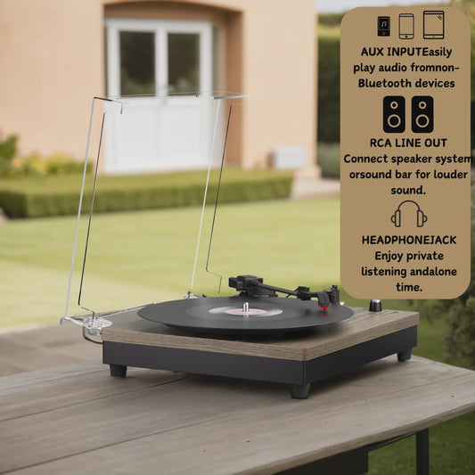 MAIO Draagbare Platenspeler met Ingebouwde Speakers en 3 Snelheden