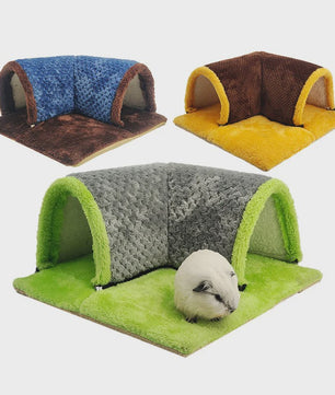 Pluche Hamster Speeltunnel - Warm Hol voor Kleine Huisdieren