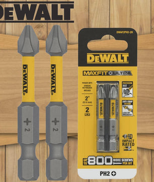 DEWALT MAXFIT X ULTRA PH2 Impact Schroefbits 50mm - 2 Stuks - Tot 800 Schroeven Meer Per Bit