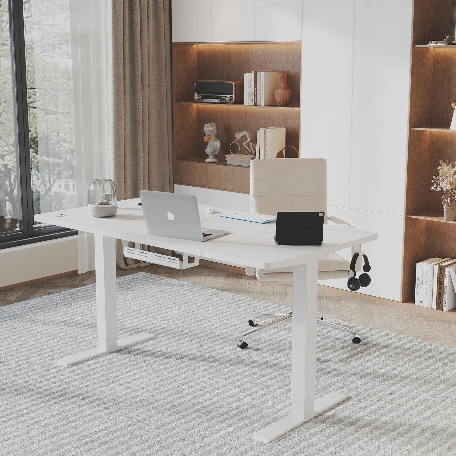 Devoko Elektrisch In hoogte Verstelbaar Bureau 140x60 cm - Stabiel & Stijlvol