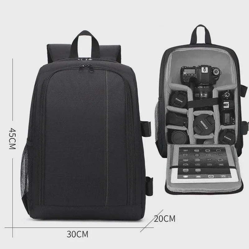 Professionele Camera Rugzak - Lichtgewicht, Grote Capaciteit voor Canon, Nikon, Sony