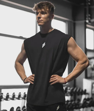Heren Tanktop Zonder Mouwen - Sneldrogend & Ademend voor Fitness en Sport