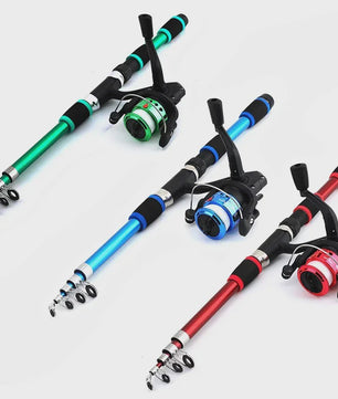 Telescopische Vishengel Set met Molen - Kinderen & Reizen