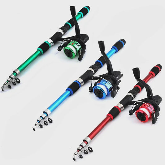 Telescopische Vishengel Set met Molen - Kinderen & Reizen