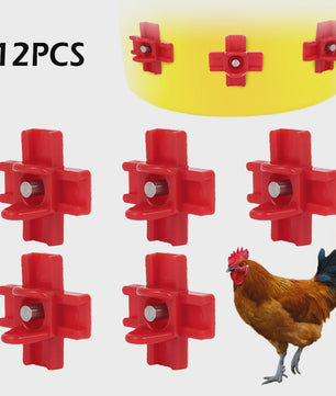 12x Automatische Kippen Drinkbakjes met Nippel - Kippen, Quails en Vogels