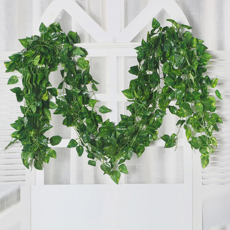 Kunstplant Klimop met Groene Bladeren - Decoratieve Slierplant voor Huis, Bruiloft & Achtergrond