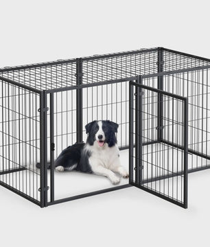 Robuuste Metalen Hondenkennel & Ren - Ontsnappingsvrij & Veilig voor Elke Hond