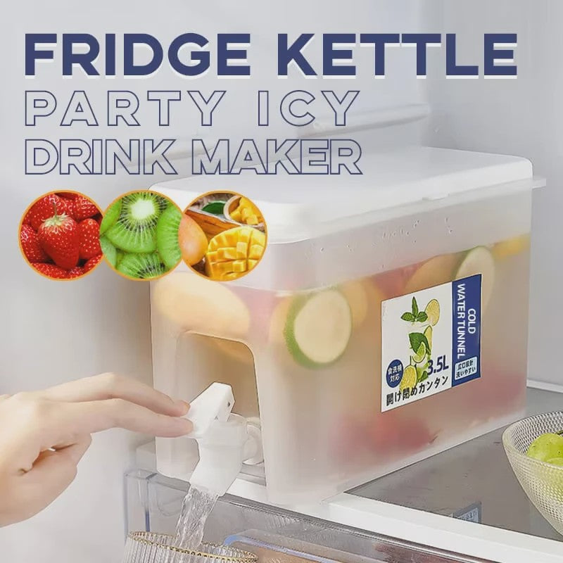 3.5L Waterdispenser met Kraan - Grote Sapcontainer voor Koude Dranken