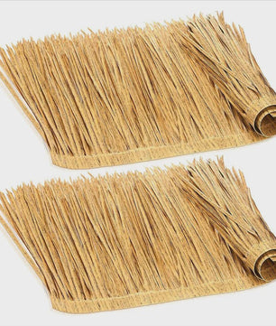 A76X-Thatch Roofing Artifical Grass Roll For Tiki Bar Mexican For Tiki Hut 6.56' X 20" 2Pcs Palm Thatch Palapa Replacement Roof