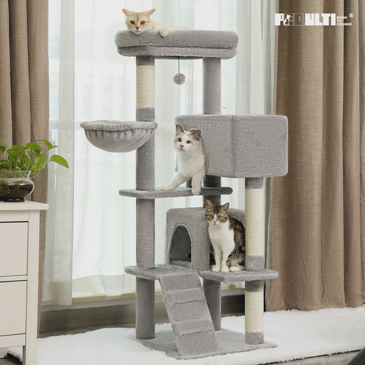 Luxe Kattenboom met Krabpalen, Hangmat en Knusse Condo - Grote Katten Toren